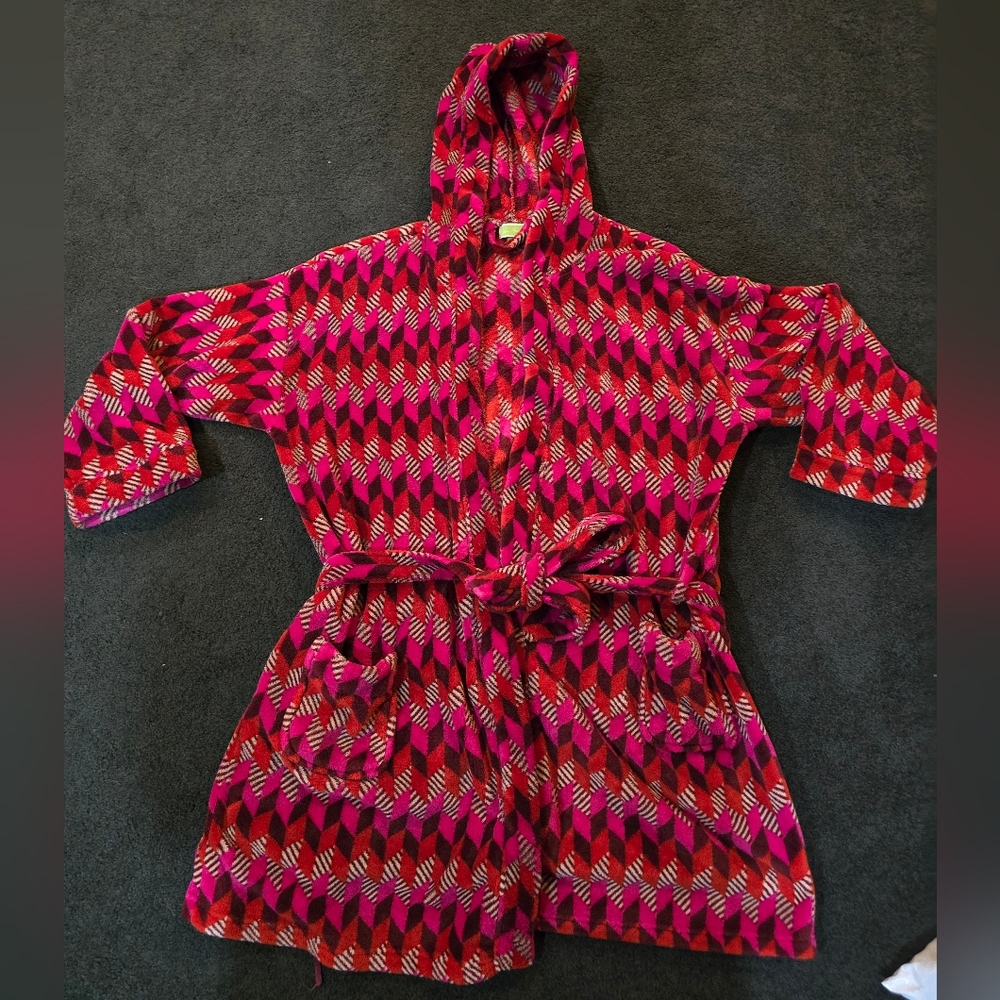 Vera Bradley hooded robe L/XL